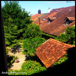 Welcome to my Trelex Residency! I'm staying in the guest room at Maison Binet, an eighty-year-old home in Trelex, Switzerland.